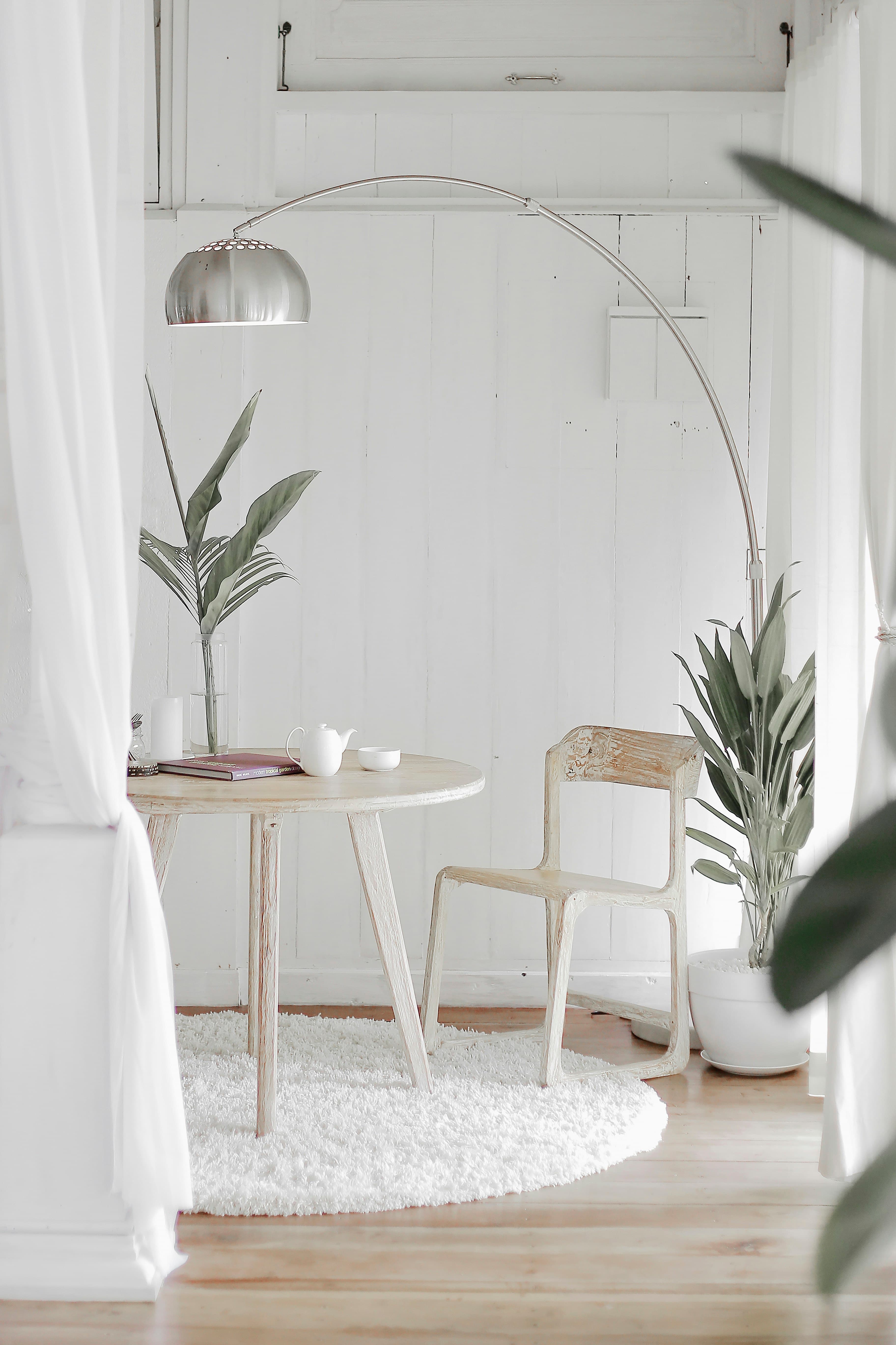 Modern open concept living space after renovation