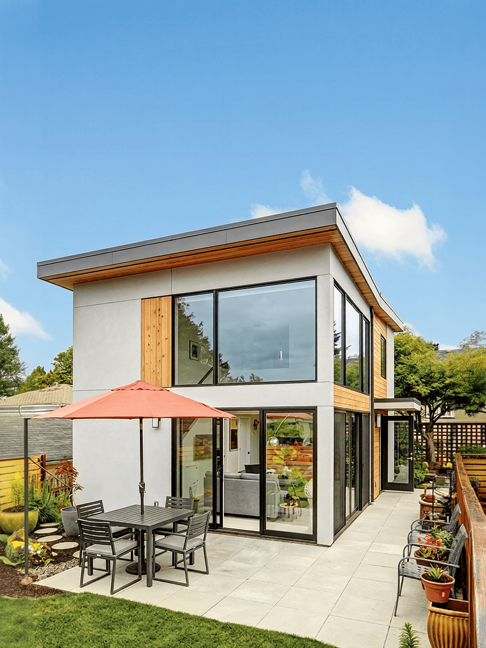 2-story ADU architectural plans and modern design