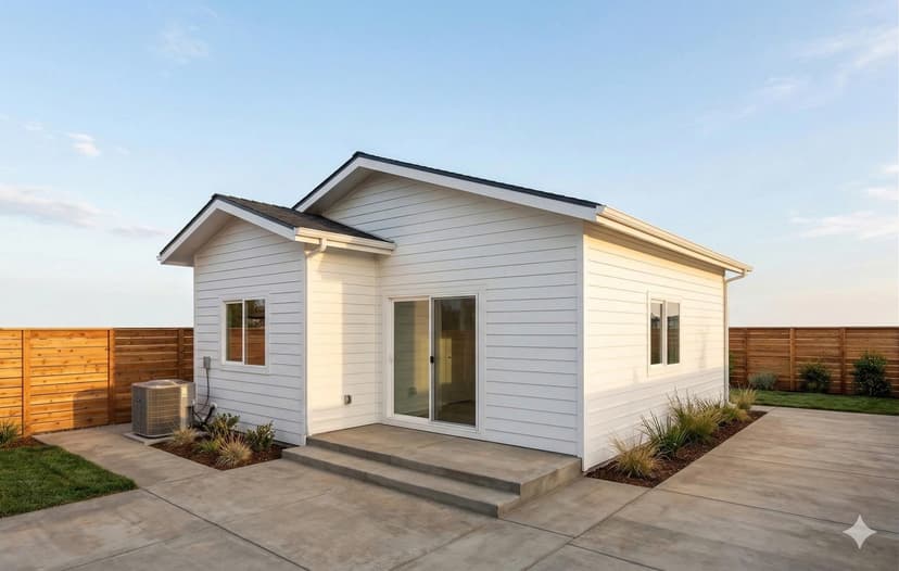 Detached 700 SF ADU in Berkeley with modern single-story exterior