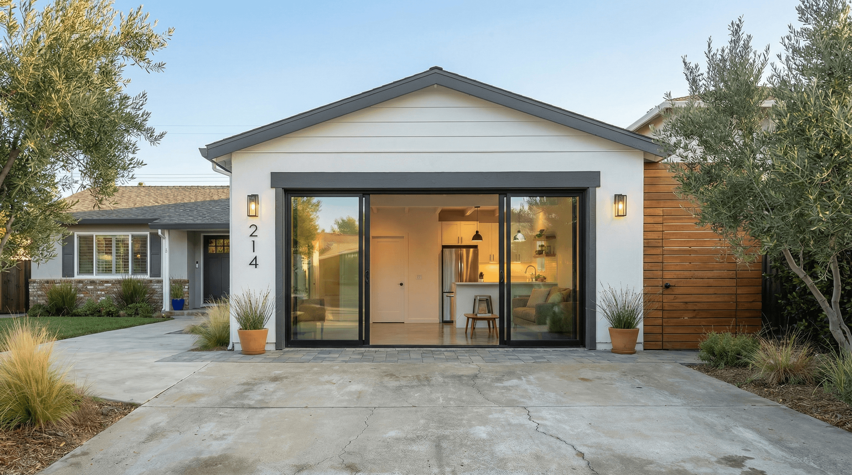 Garage conversion ADU floor plans and design layout