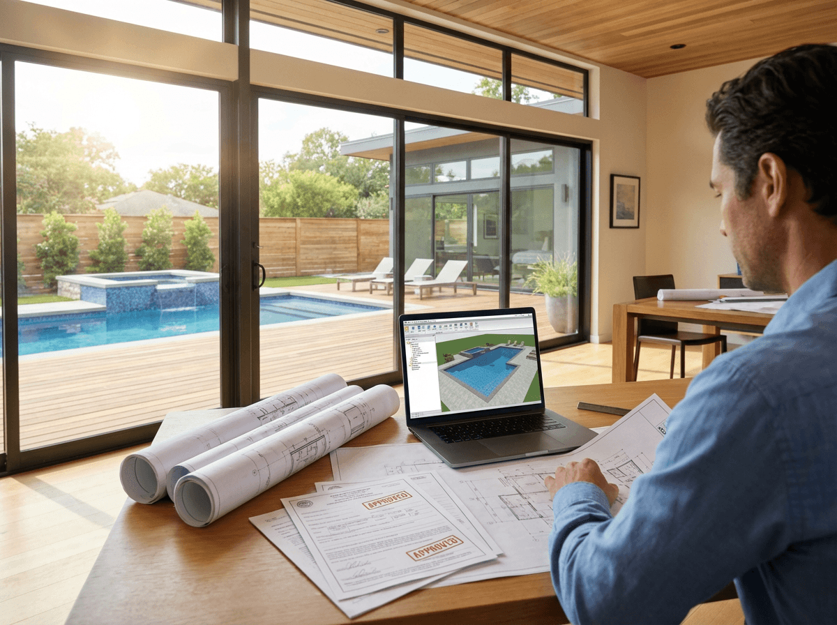 Pool structural engineering and local permit drawings