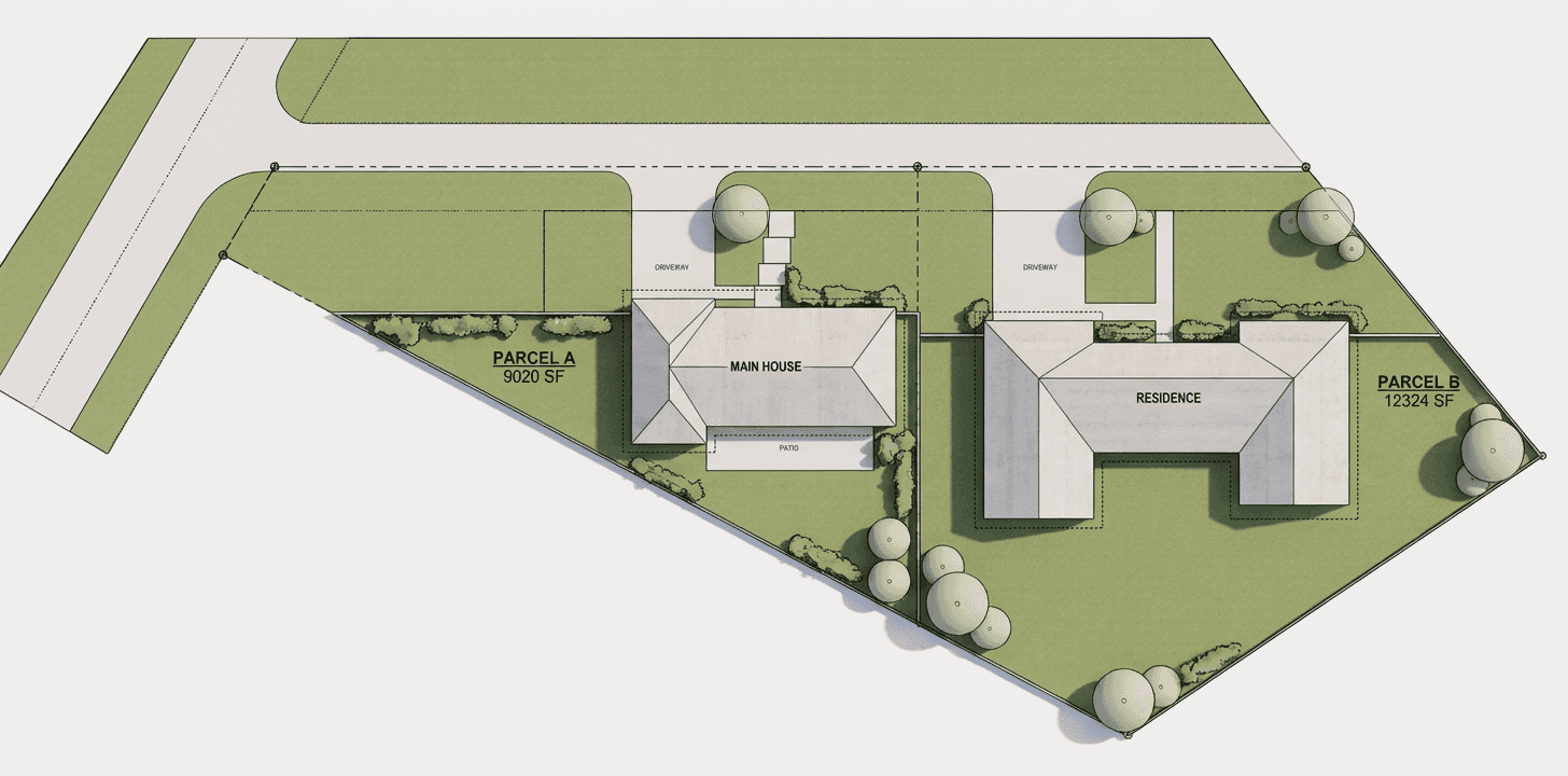 New home architectural rendering