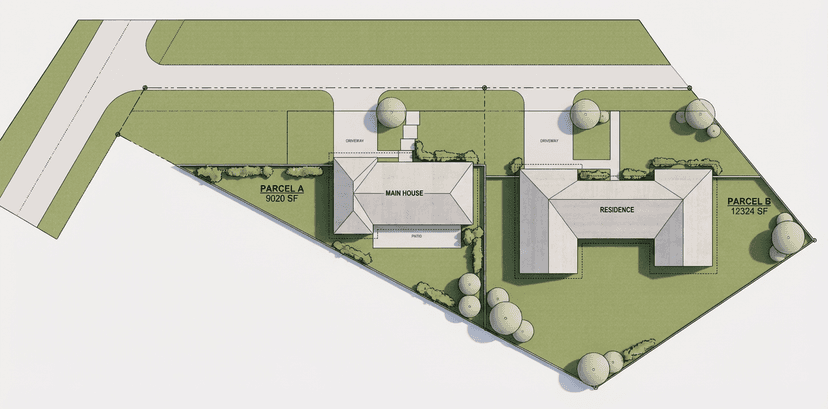 New home architectural rendering