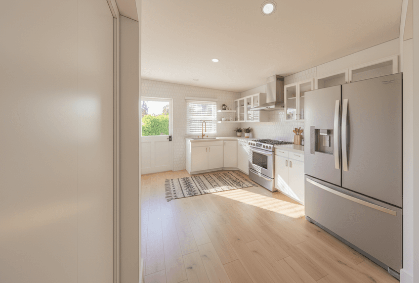 Rendering of the ADU kitchen