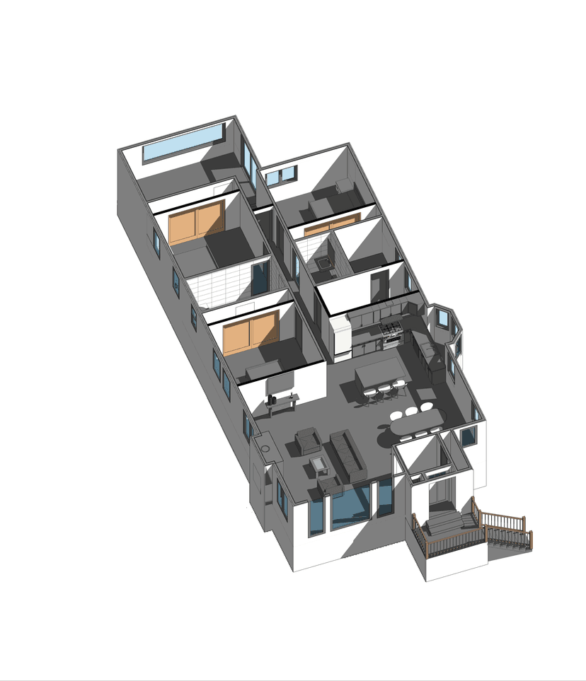 3D model of the proposed open layout