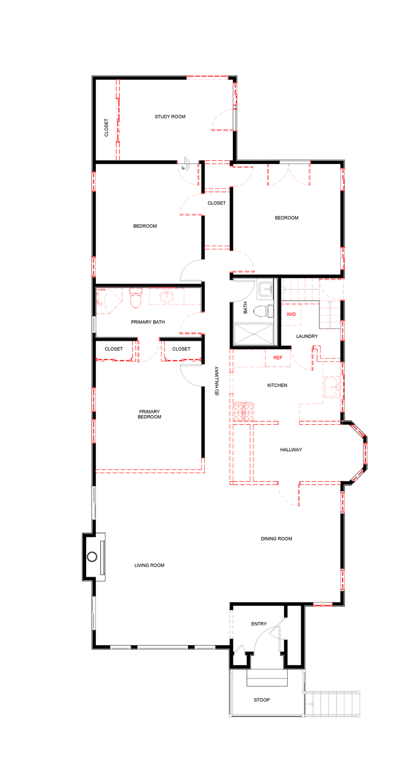 Floor plan before layout changes
