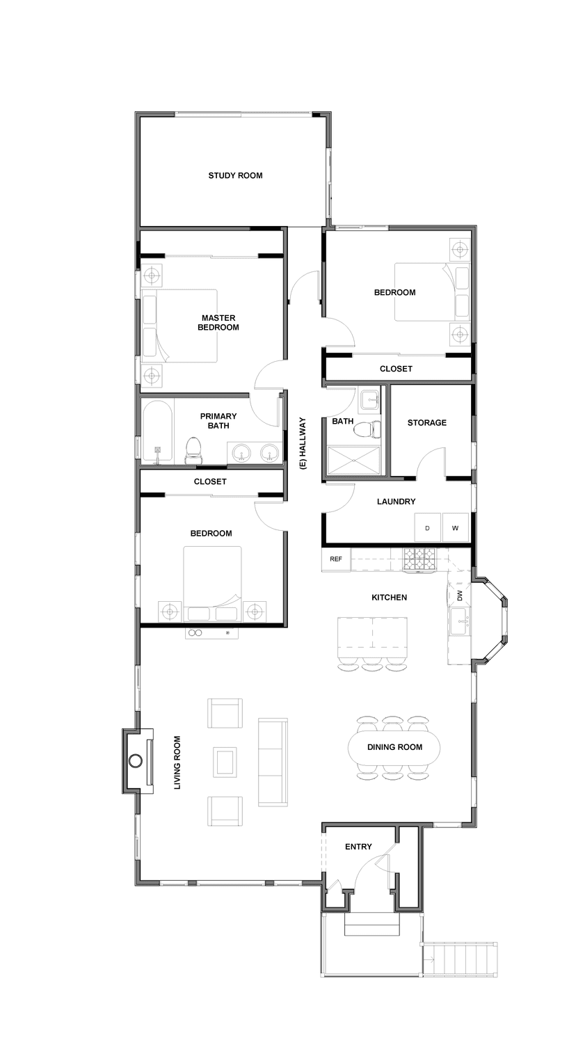 Floor plan after layout changes