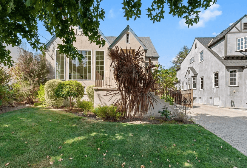 Existing exterior of the Burlingame home