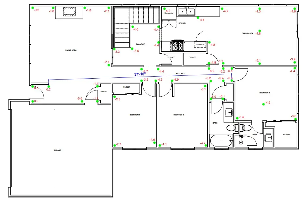 French drain system layout