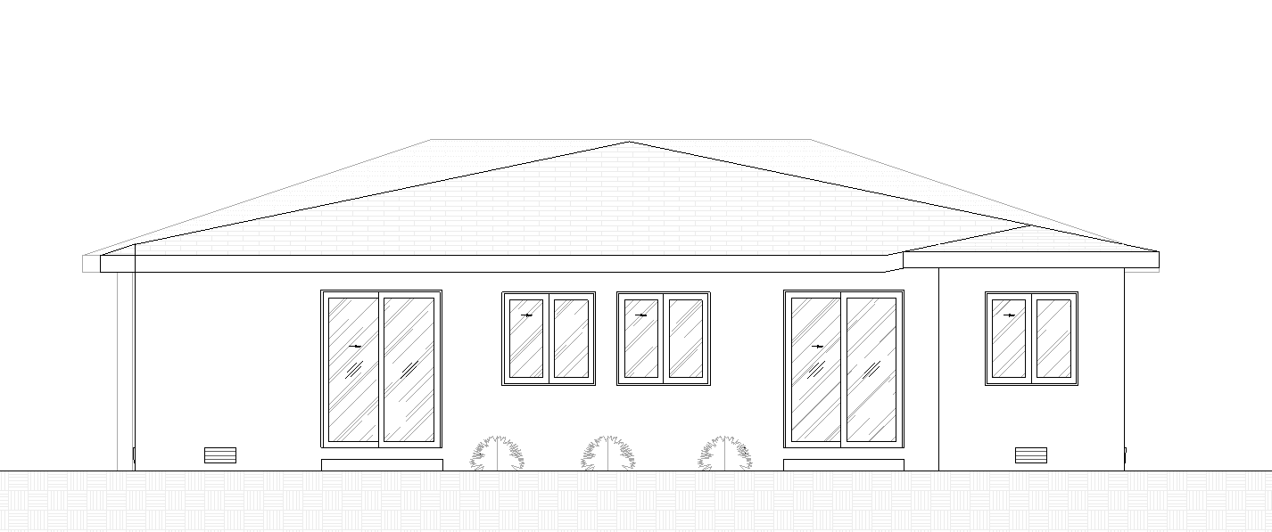 Rear elevation render