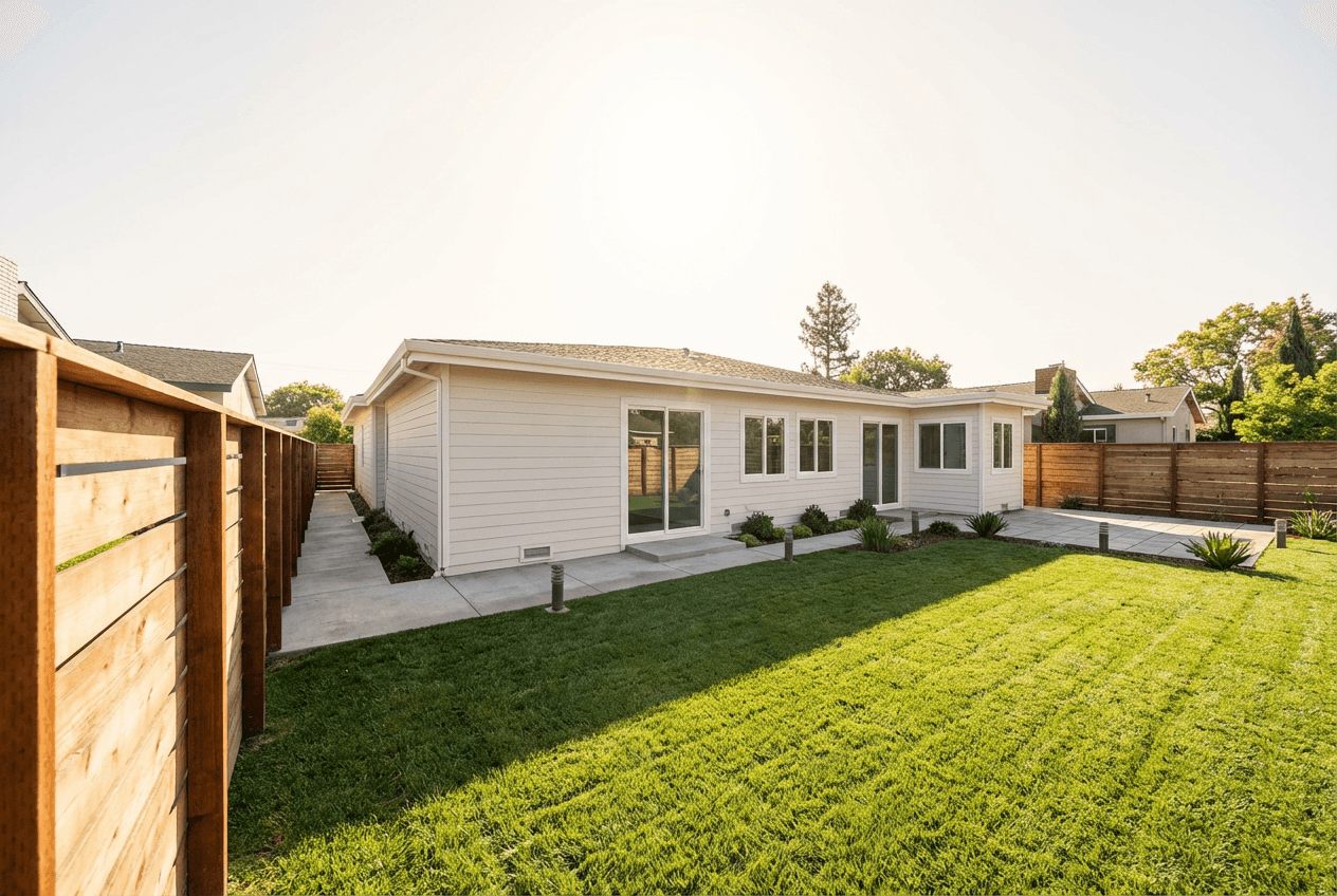 Sunnyvale home addition exterior view