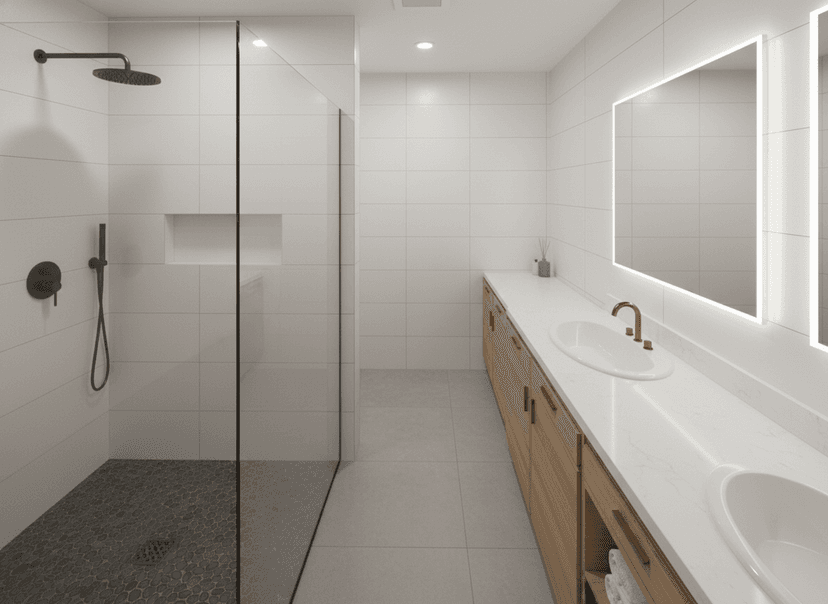 Rendering of the JADU kitchen and storage area