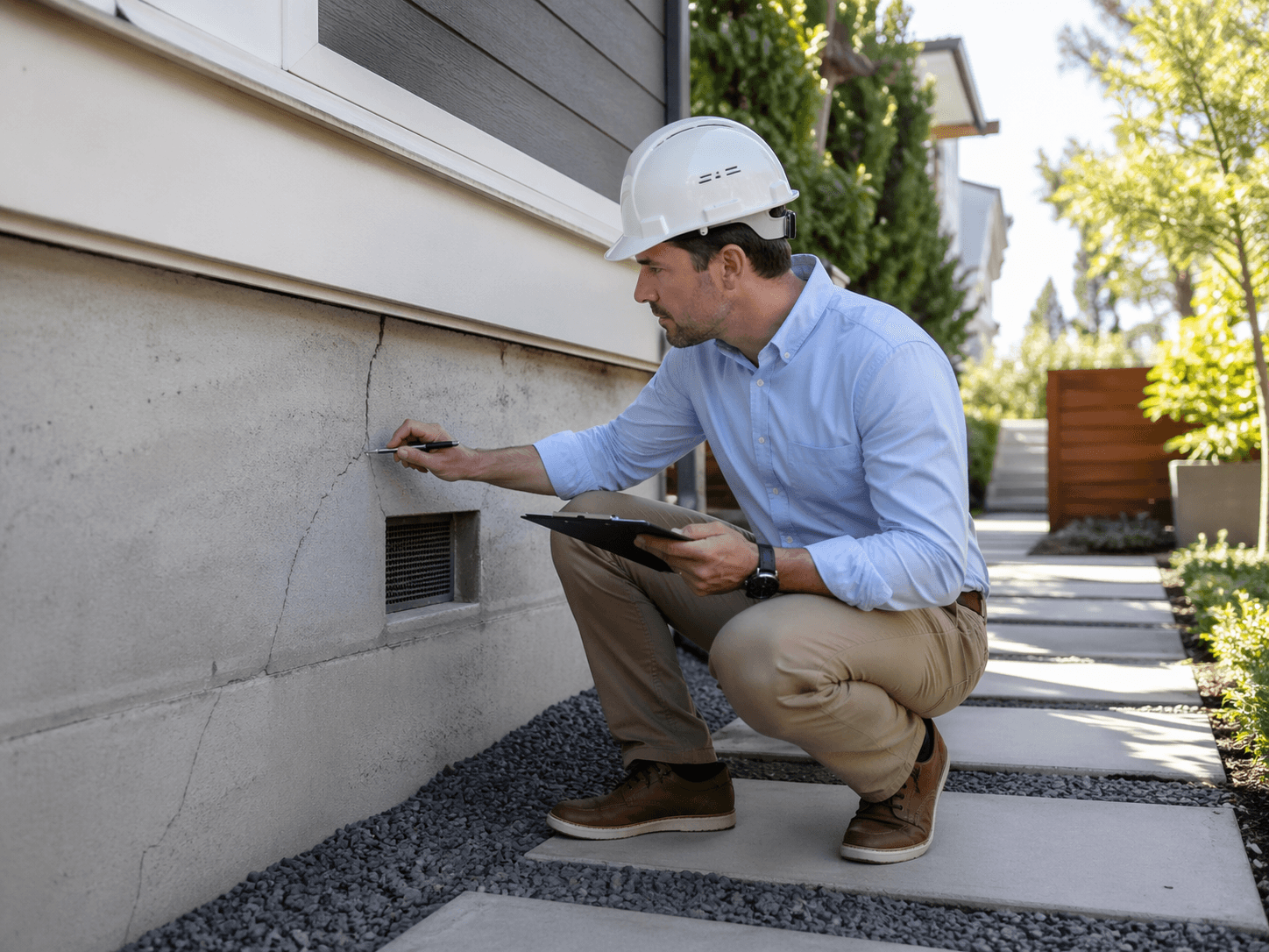Foundation inspection and structural assessment