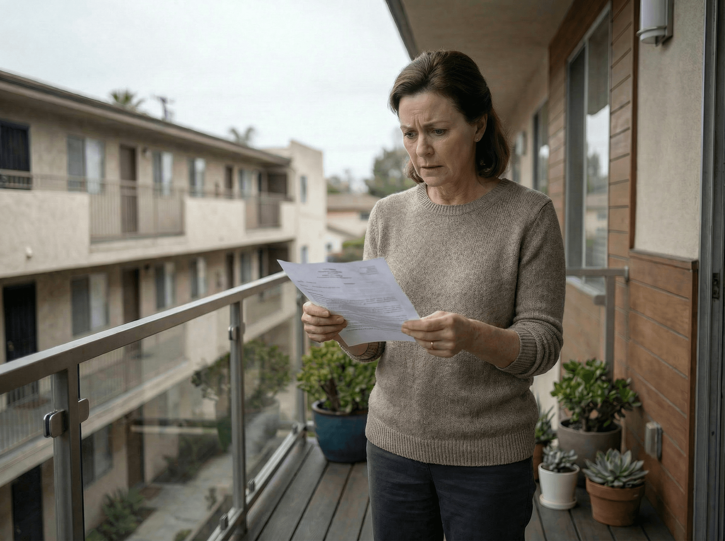Property owner consulting with structural engineer about SB 721 compliance